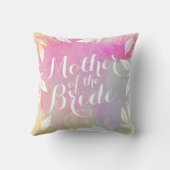 花嫁の水彩画の装飾用クッションの母 クッション (裏面)