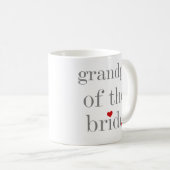 花嫁の灰色の文字の祖父 コーヒーマグカップ (正面右)