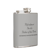 花嫁の父のためのカスタマイズ可能な水 フラスク (右)