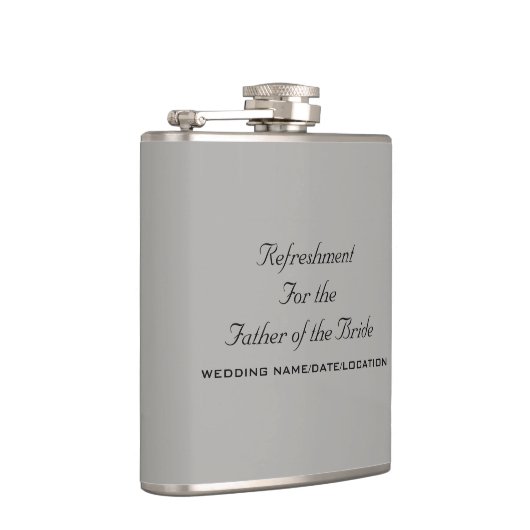 花嫁の父のためのカスタマイズ可能な水 フラスク (右)