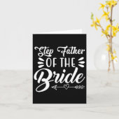 花嫁の父のステップ花嫁の結婚式の家族の花嫁 カード (黄色い花)