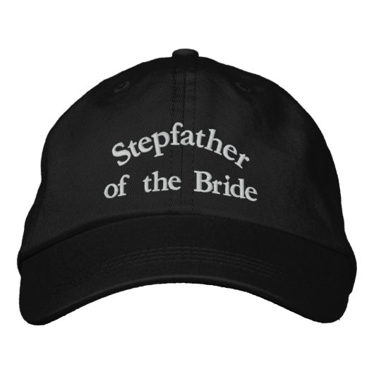 花嫁の父のステップ 刺繍入りキャップ (正面)
