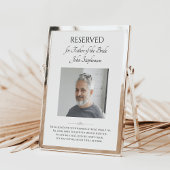 花嫁の父の写真を保存する席 ウェディングメモリアル ポスター