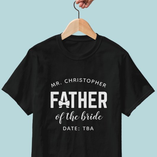 花嫁の父の名前 ウェディングパーティー Tシャツ