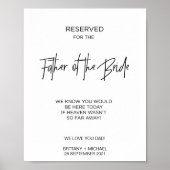 花嫁の父の愛する記憶のために予約済み ポスター (正面)