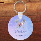 花嫁の父の水色トマホーク キーホルダー (正面)