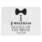 花嫁の父の結婚抱き枕ブラックタイラージ ラージペーパーバッグ (正面)