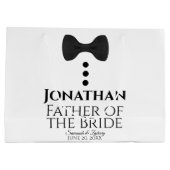 花嫁の父の結婚抱き枕ブラックタイラージ ラージペーパーバッグ (裏面)