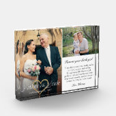 花嫁の父ハートの結婚式Then & Nowフォト フォトブロック (左)
