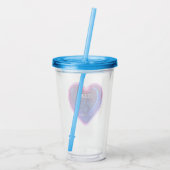 花嫁の父パーソナライズされた アクリルタンブラー (裏面)