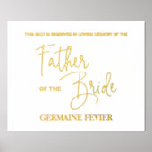 花嫁の父結婚記 箔ポスター (正面)