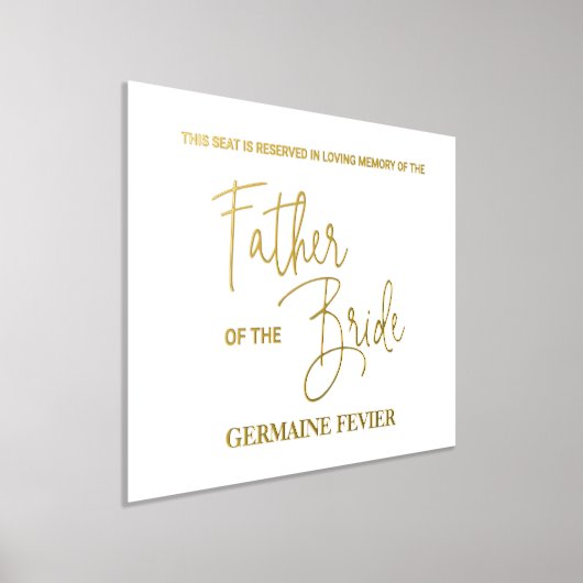 花嫁の父結婚記 箔ポスター (レイダウン)