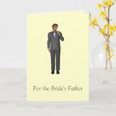 花嫁の父親のために カード (黄色い花)