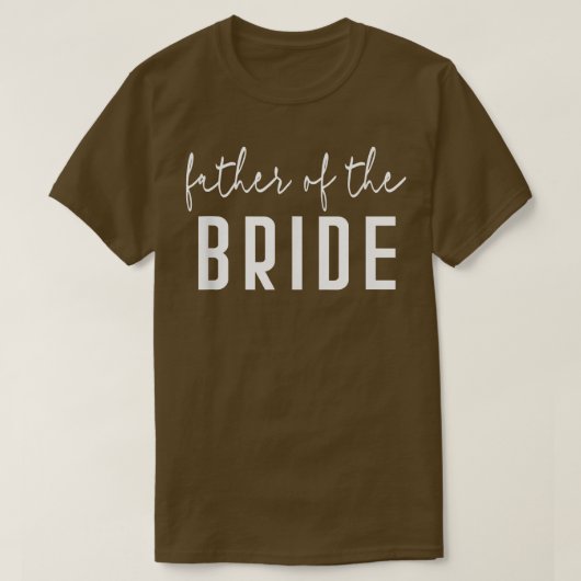 花嫁の父親の学士結婚のパパ娘 Tシャツ (デザイン正面)