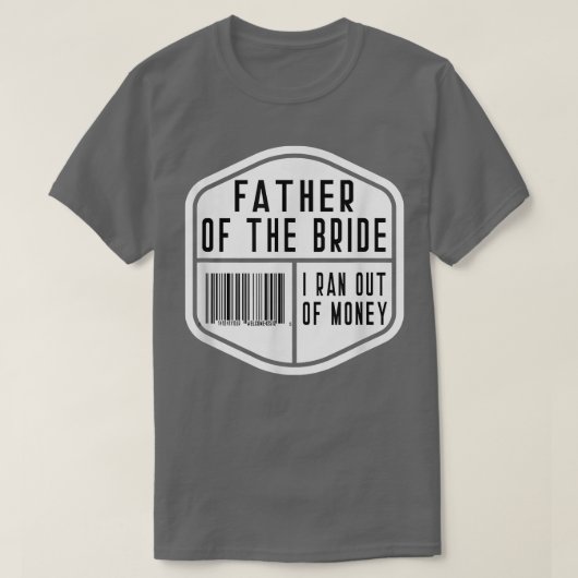 花嫁の父親の学士結婚のPaymのスキャン Tシャツ (デザイン正面)