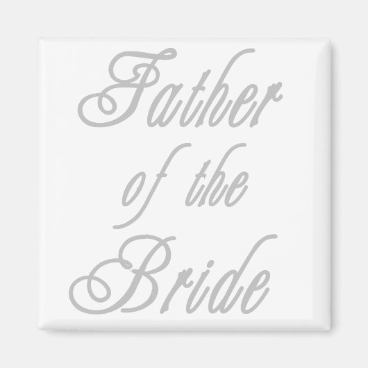 花嫁の父親クラシー・グレー マグネット (正面)