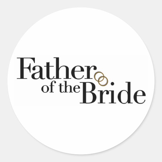 花嫁の父親 ラウンドシール (正面)