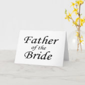 花嫁の父 カード (黄色い花)