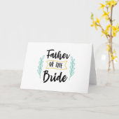 花嫁の父 カード (黄色い花)