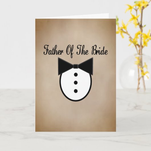 花嫁の父 カード (黄色い花)