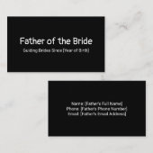 花嫁の父 コーリングカード (正面/裏面)