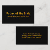 花嫁の父 コーリングカード (正面/裏面)