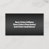 花嫁の父 コーリングカード (裏面)