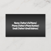 花嫁の父 コーリングカード (裏面)