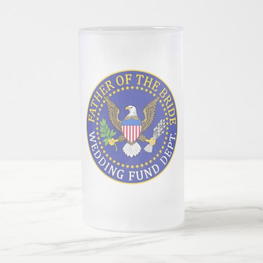 花嫁の父 フロストグラスビールジョッキ (中央)