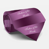 花嫁の父,ブルゴーニュ&ピンク ネクタイ (ロール)