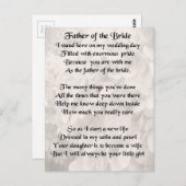 花嫁の父 – ホワイト ポストカード (正面/裏面)