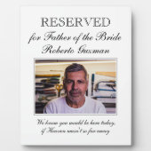 花嫁の父 写真 記念 結婚式 フォトプラーク (正面)