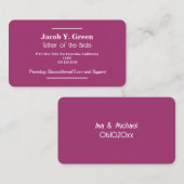 花嫁の父 名刺 (正面/裏面)