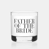花嫁の父 現代のカスタム ミニマリスト ウイスキーグラス (正面)