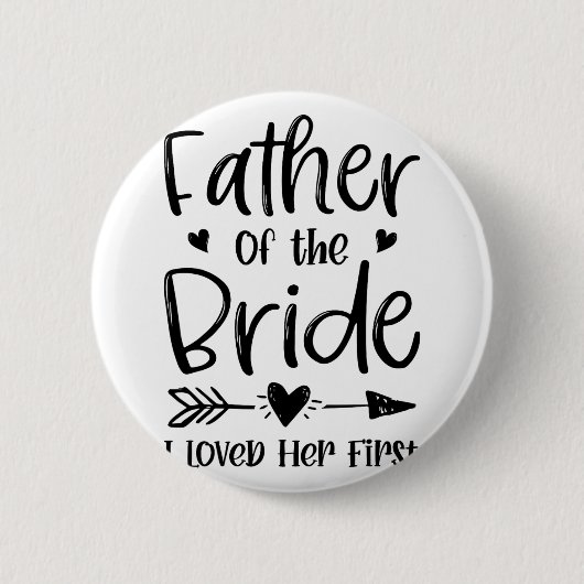 花嫁の父 私が彼女を最初に愛した結婚式 缶バッジ (正面)