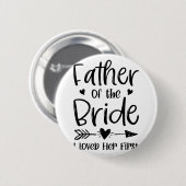 花嫁の父 私が最初に彼女を愛した 結婚式 缶バッジ (正面&裏面)