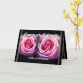 花嫁の父 - 結婚おめでとうございます カード (黄色い花)