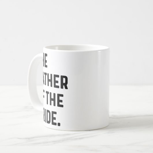 花嫁の父 - 結婚前の独身男性、準備中 コーヒーマグカップ (正面左)