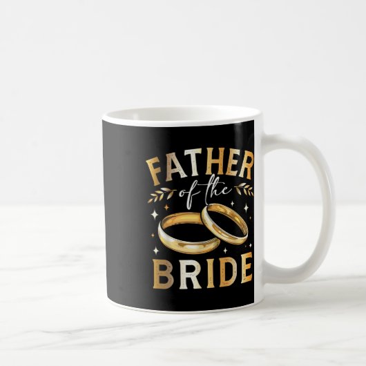 花嫁の父 花嫁の父親 結婚式と婚約 コーヒーマグカップ (右)