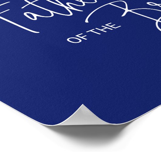 花嫁の父 記念席 ウェディング ポスター (角)