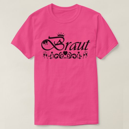 花嫁の独身パーティー 黒 Tシャツ (デザイン正面)