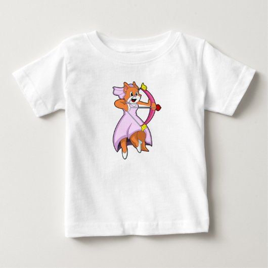 花嫁の猫のウェディングドレス.PNG ベビーTシャツ (正面)