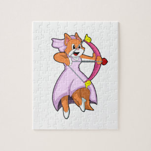 花嫁の猫 ウェディングドレス.PNG ジグソーパズル