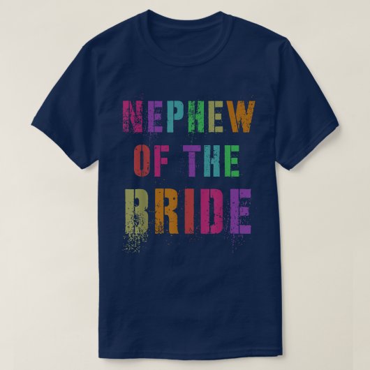 花嫁の甥　結婚式の仲間　親戚　家族　Ｔ Tシャツ (デザイン正面)
