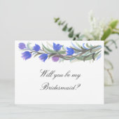 花嫁の申し出は青いセージの花 招待状 (スタンド正面)