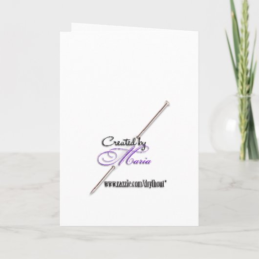 花嫁の申出 招待状 (裏面)