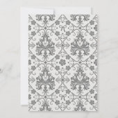 花嫁の白いリボン 結婚前お披露目パーティー 招待状 (裏面)