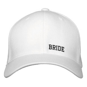 花嫁の白の帽子 刺繍入りキャップ