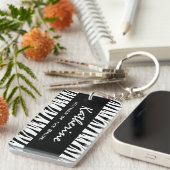 花嫁の白黒シマウマのギフトの母 キーホルダー (正面右)