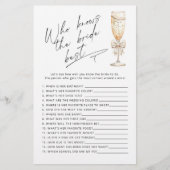 花嫁の真珠とプロセ最高のコのゲームを知っている人 (正面)